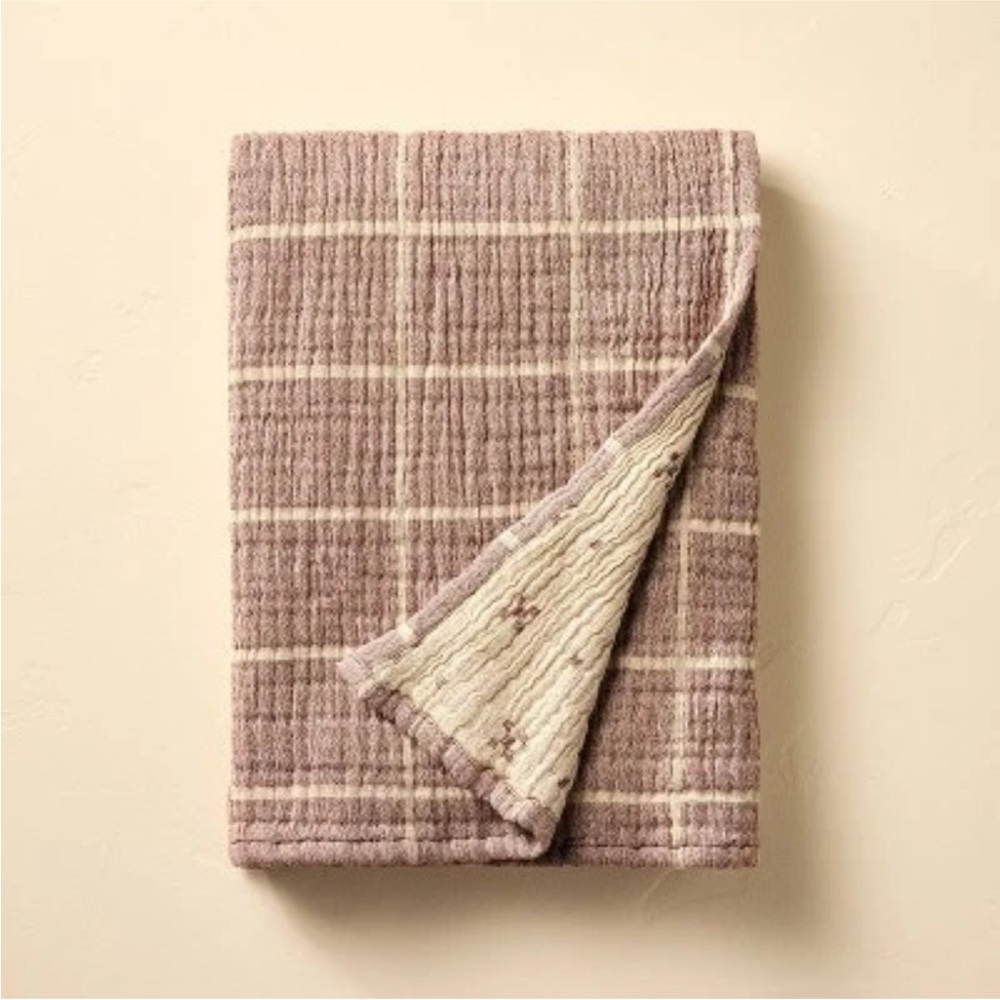 Grid Matelassé Throw Blanket - Hearth & Hand™ with Magnolia